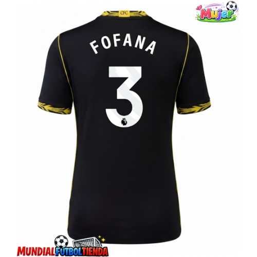 Camiseta Chelsea Wesley Fofana #3 Segunda Equipación Replica 2026-27 para mujer mangas cortas